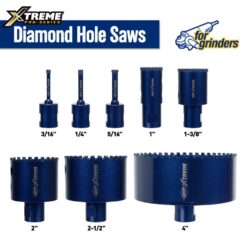 Xtreme Diamond Hole Saws for Angle Grinders